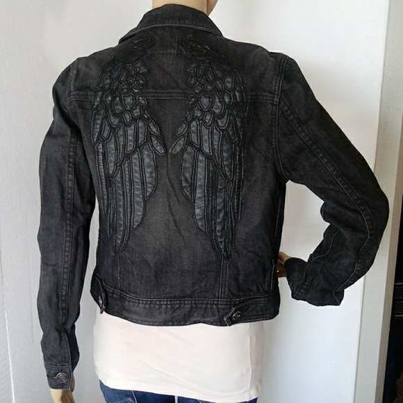 Sinful Jackets & Blazers - Sinful Black Cropped Studs Jeans Jacket  Medium